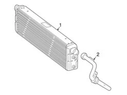 Genuine Mercedes 4635019084 Radiator Coolant Hose; Left - Mercedes