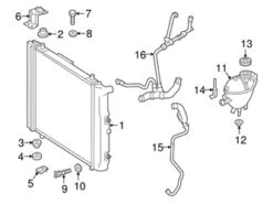 Genuine Mercedes 4635019184 Radiator Coolant Hose; Upper - Mercedes