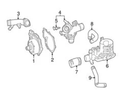 Genuine Mercedes 6512006000 Coolant Outlet Flange - Mercedes | 6512000456 6512001056 6512003900